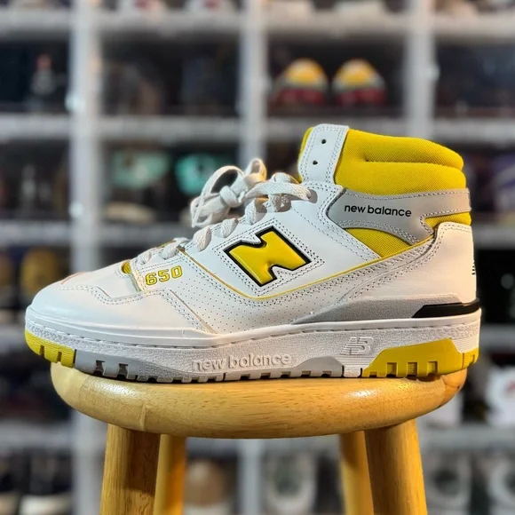 New Balance 550 High Top Yellow - Picture 3 of 5